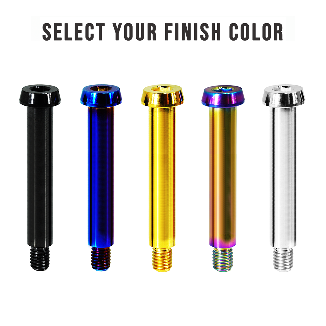 ZSPEC M6-1.0x55mm Shoulder Bolt, 47.5mm Shoulder/Shank Length, Grade-5 Titanium - ZSPEC Design LLC - Hardware Fasteners - m6, shoulder bolt, stainless - zspecdesign.com