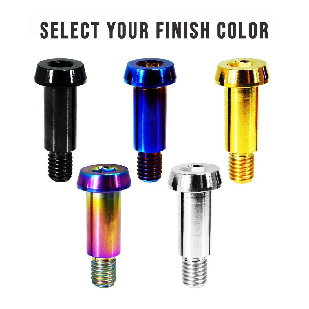 ZSPEC M6-1.0x24mm Shoulder Bolt, 15.7mm Shoulder/Shank Length, Grade-5 Titanium - ZSPEC Design LLC - Hardware Fasteners - m6, shoulder bolt, stainless - zspecdesign.com
