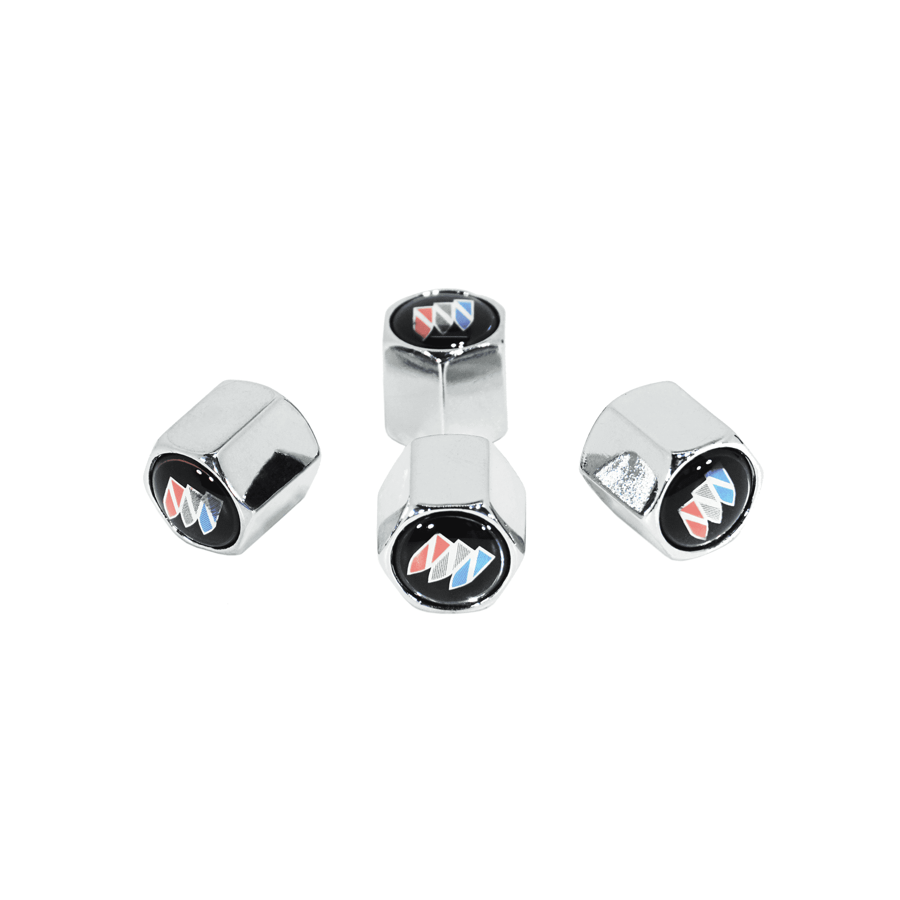 Chrome Valve Stem Tire Caps, Style: Buick - ZSPEC Design LLC - Hardware Fasteners - cap, Mercedes, tire - zspecdesign.com