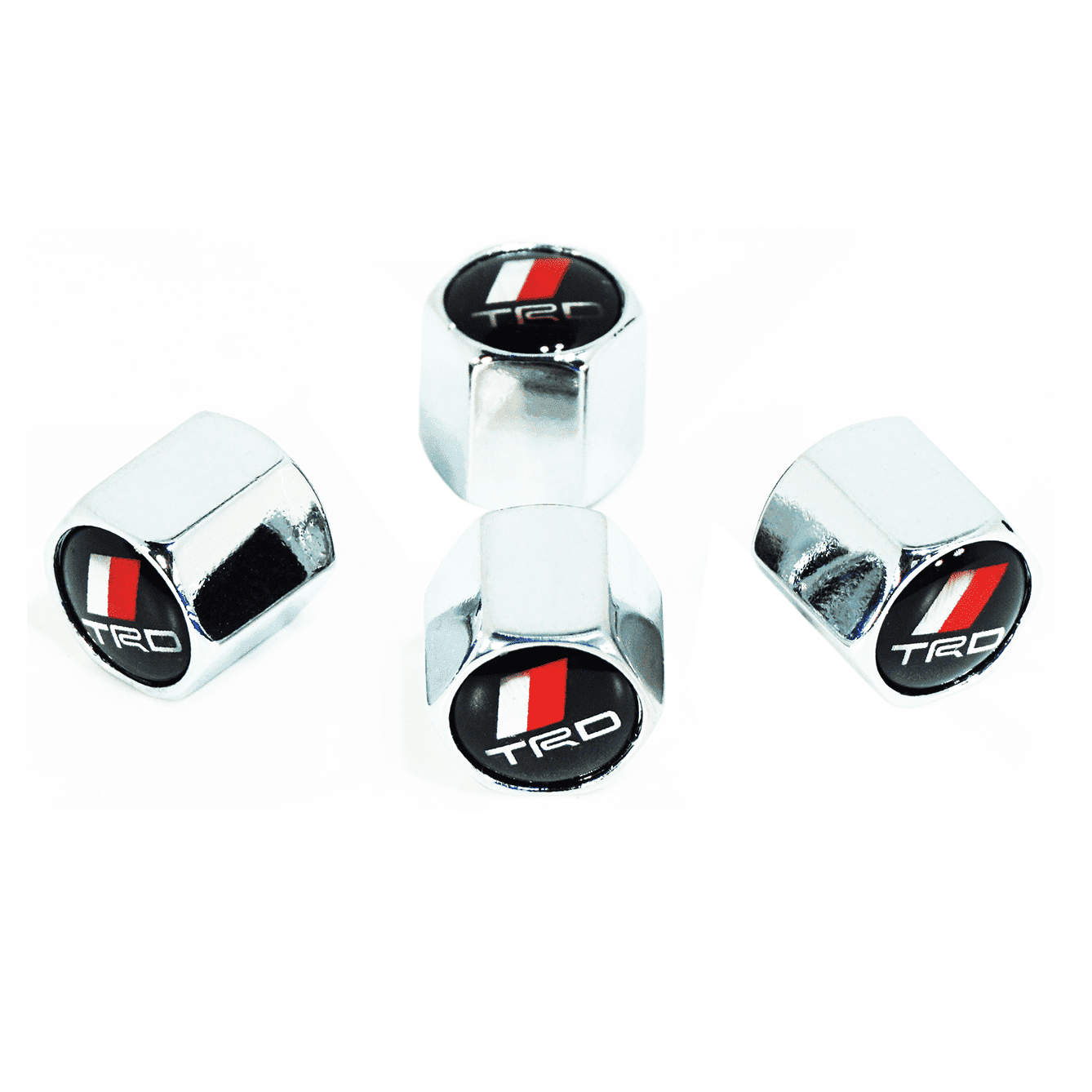 Chrome Valve Stem Tire Caps, Style: TRD - ZSPEC Design LLC - Hardware Fasteners - cap, tire, toyota, toyota tire cap - zspecdesign.com