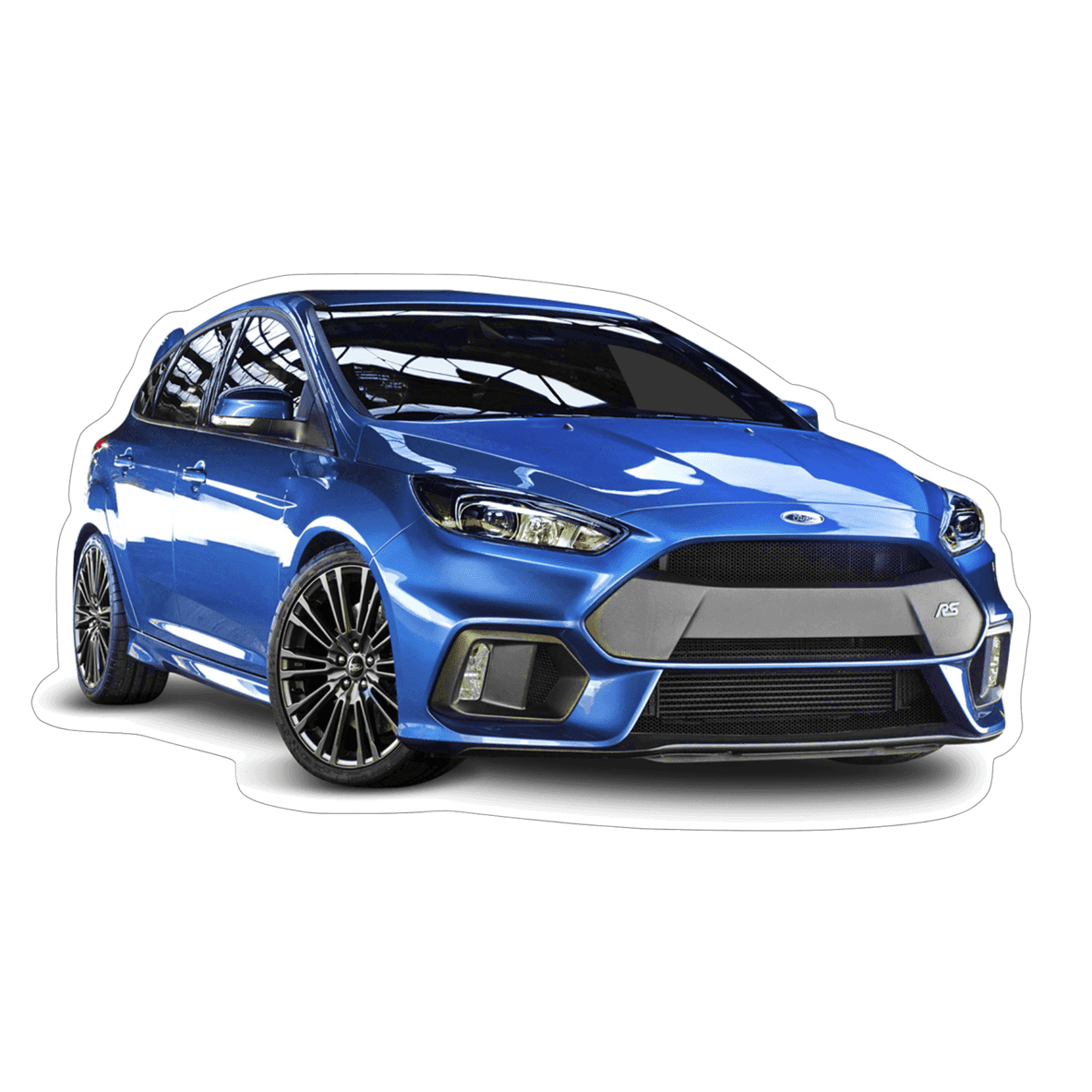 Ford Focus St Sports Coupe Hatch-Back Vinyl Decal / Sticker, Blue - ZSPEC Design LLC - Decals - Decal, focus, ford, fox, lifestyle, mustang, s197, s550, sticker - zspecdesign.com