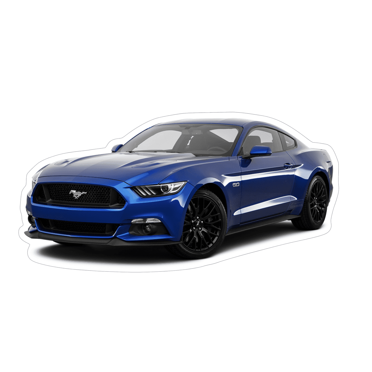 Ford Mustang S197 Sports Car Vinyl Decal / Sticker, Blue - ZSPEC Design LLC - Decals - Decal, ford, fordgt, fox, gt40, lifestyle, mustang, s197, s550, sn95, sticker - zspecdesign.com