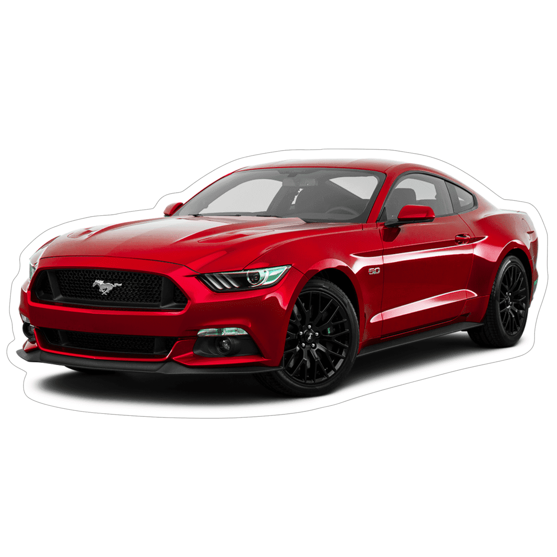 Ford Mustang S197 Sports Car Vinyl Decal / Sticker, Red - ZSPEC Design LLC - Decals - Decal, ford, fordgt, fox, gt40, lifestyle, mustang, s197, s550, sn95, sticker - zspecdesign.com