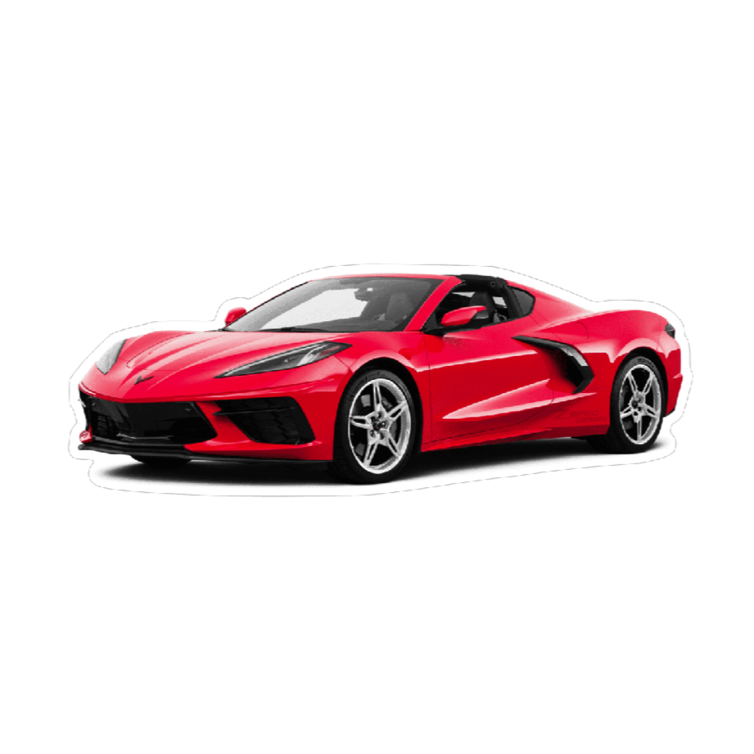 Chevrolet Corvette C8 Sports Car Vinyl Decal / Sticker, Red - ZSPEC Design LLC - Decals - c8, chevrolet, corvette, Decal, lifestyle, sticker - zspecdesign.com