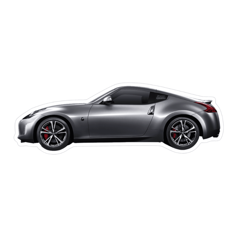 Nissan 370z Z34 Sports Car (Charcoal) Vinyl Decal / Sticker - ZSPEC Design LLC - Decals - 370z, Decal, lifestyle, nissan, sticker, z34 - zspecdesign.com
