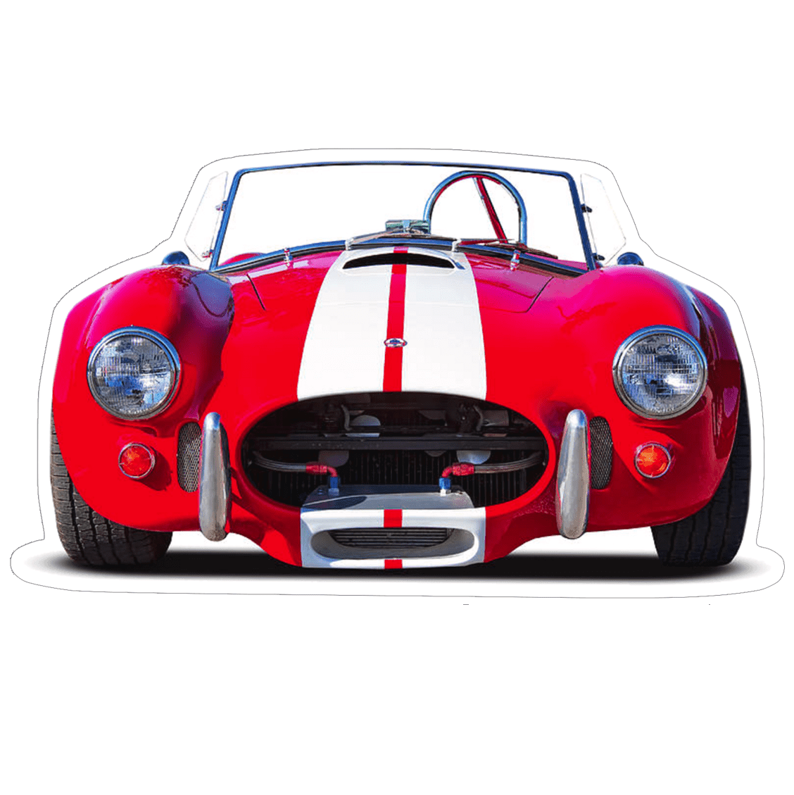 Ford Shelby Cobra Sports Car Vinyl Decal / Sticker, Red - ZSPEC Design LLC - Decals - Decal, ford, fordgt, fox, gt40, lifestyle, mustang, s197, s550, sticker - zspecdesign.com