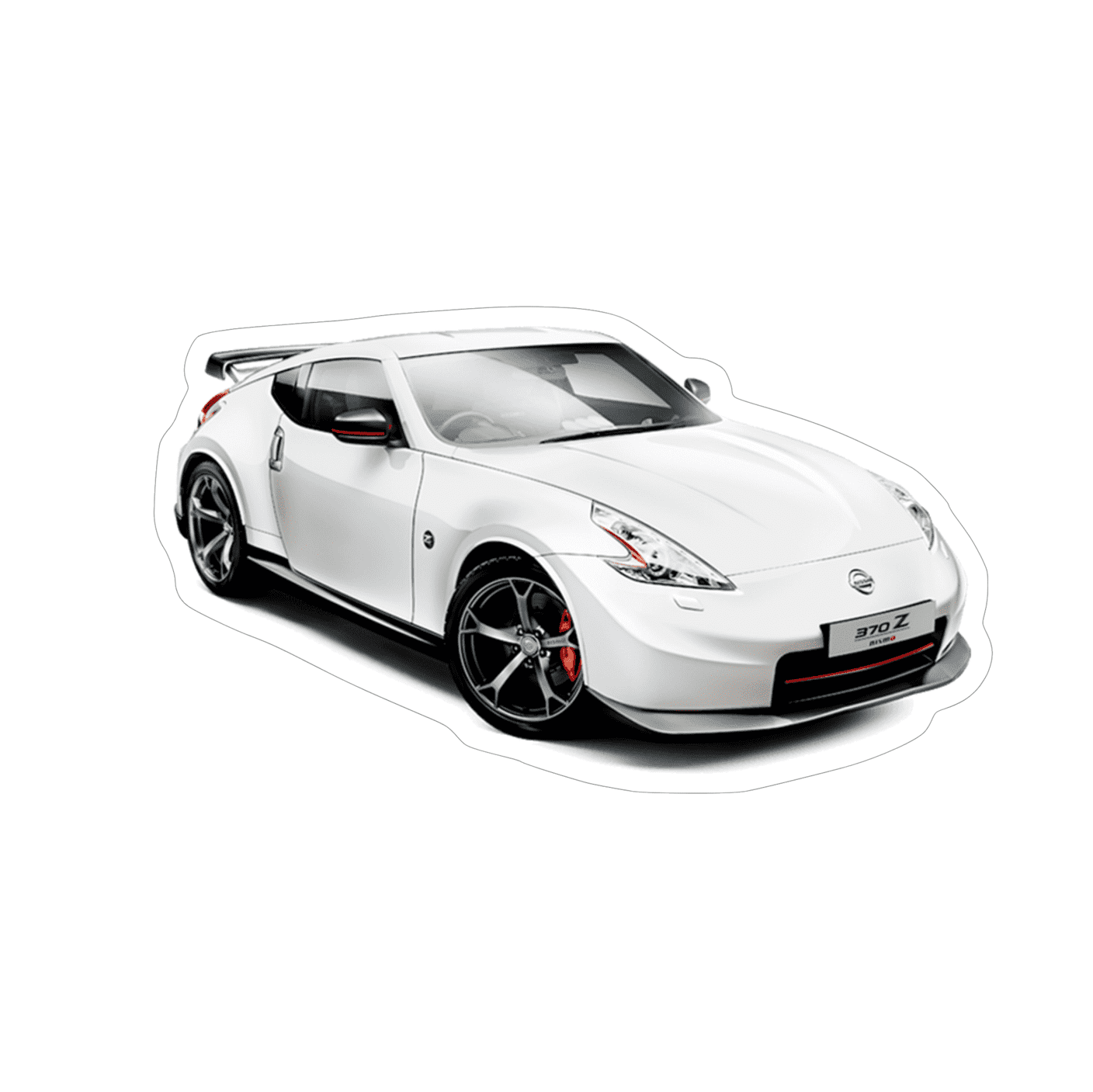 Nissan 370z Z34 V1 White NISMO Sports Car Vinyl Decal / Sticker - ZSPEC Design LLC - Decals - 370z, Decal, lifestyle, nissan, sticker, z34 - zspecdesign.com
