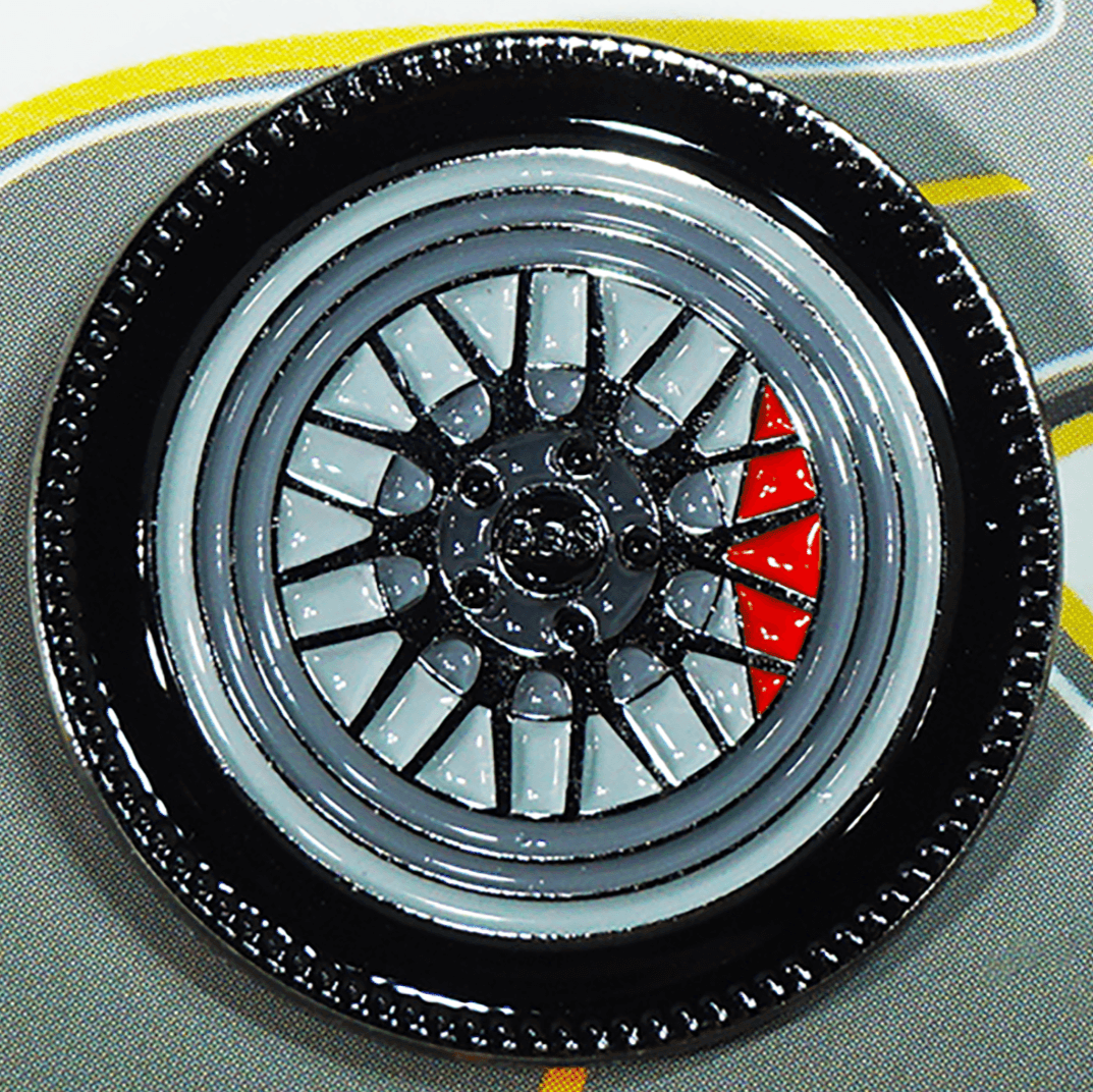 ZSPEC Wheel Pin - Mesh Classic Design - great for Lapels, Hats, Backpacks - ZSPEC Design LLC - Hardware Fasteners - accessory, bsr, lapel, lifestyle, nissan, pin, wheel, wheel pin, Z - zspecdesign.com