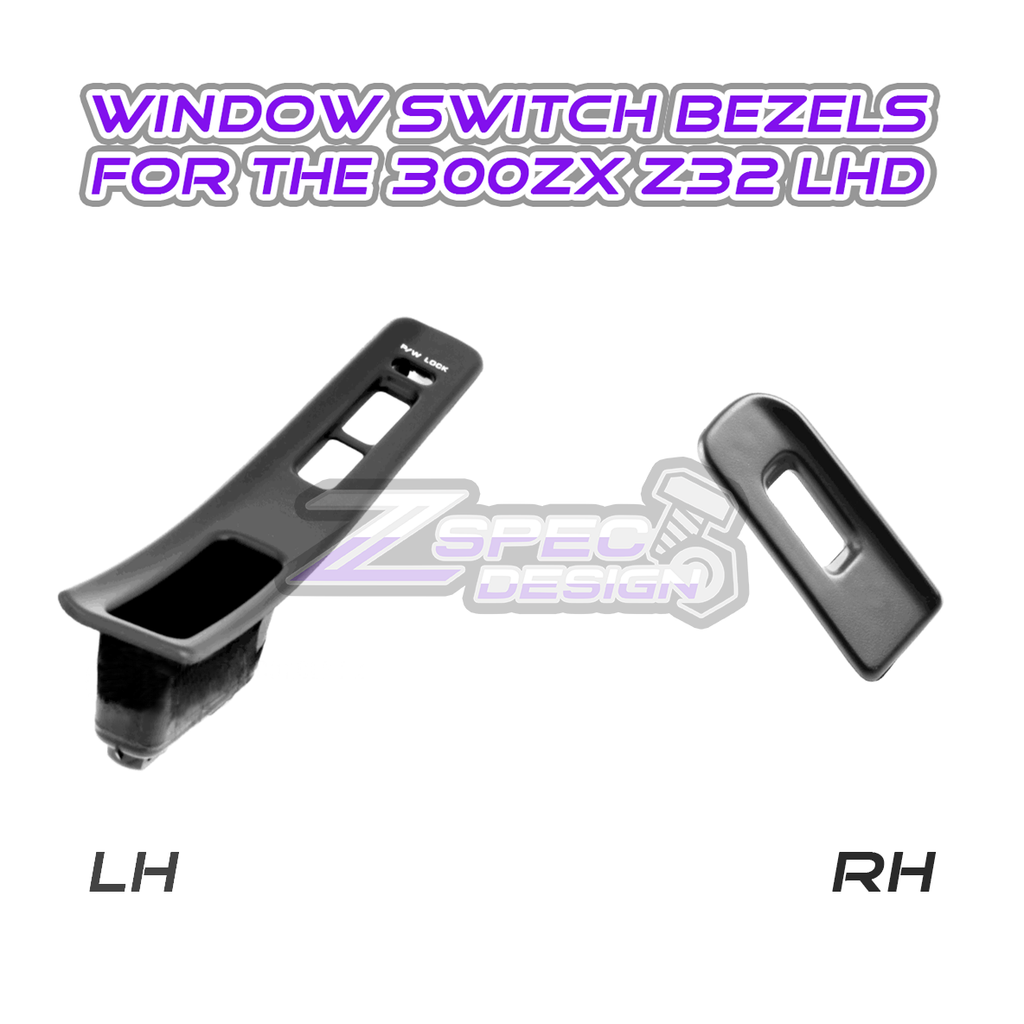 ZSPEC 300zx Z32 Window Switch Finisher Pair, Right & Left, LHD Models ZSPEC 300zx Z32 Window Switch Finisher Pair, Right & Left, LHD Models