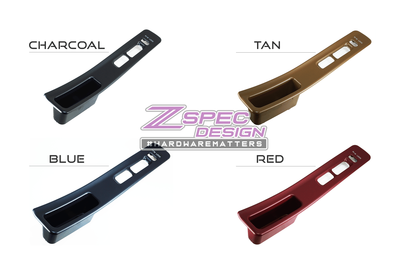 ZSPEC 300zx Z32 Window Switch Finisher Pair, Right and Left Side Bezels, fits LHD Models Only - ZSPEC Design LLC - Hardware Fasteners - 300zx, lhd, nissan, repro, z32, z32 window switch - zspecdesign.com
