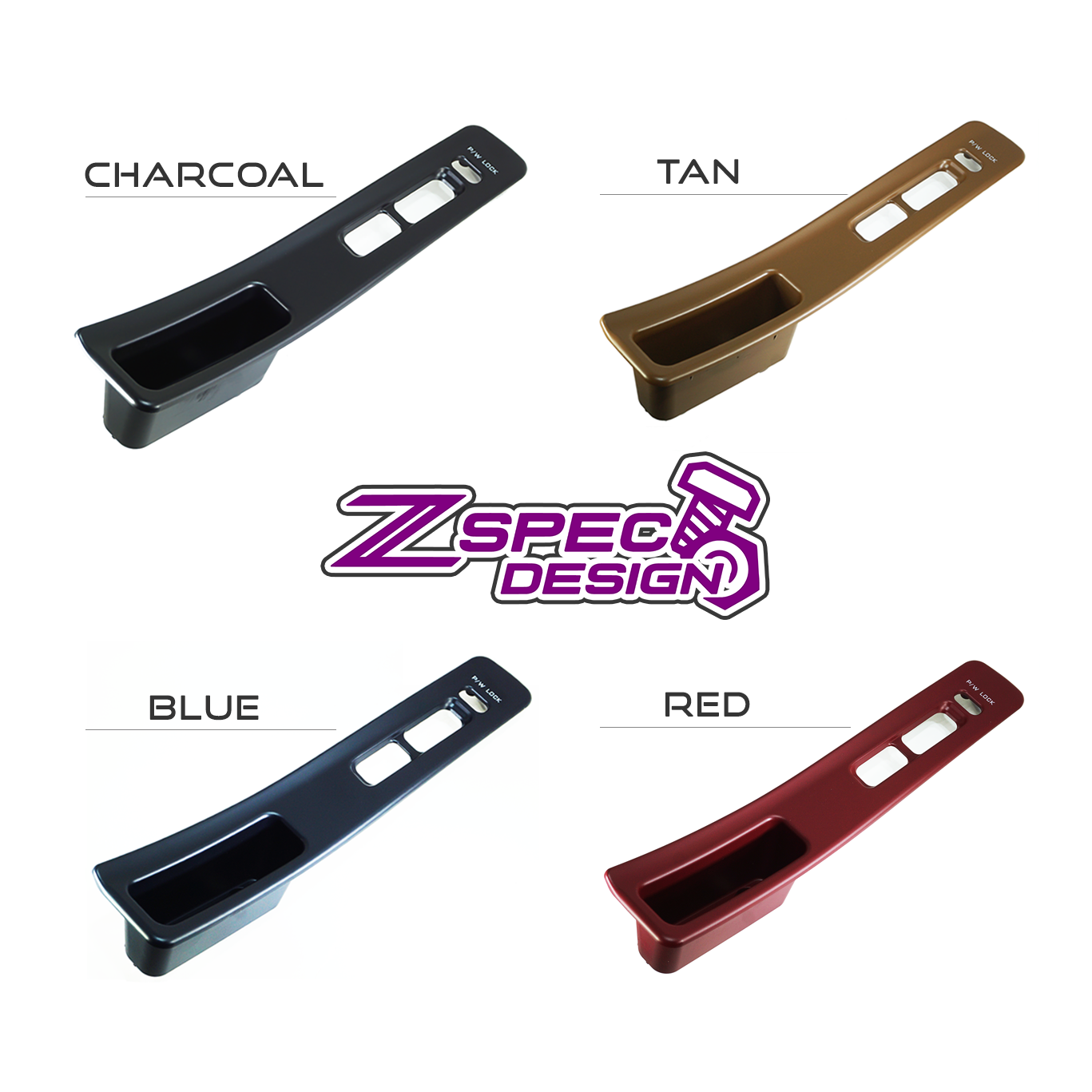 ZSPEC 300zx Z32 Window Switch Finisher Pair, Right and Left Side Bezels, fits LHD Models Only - ZSPEC Design LLC - Hardware Fasteners - 300zx, lhd, nissan, repro, z32, z32 window switch - zspecdesign.com