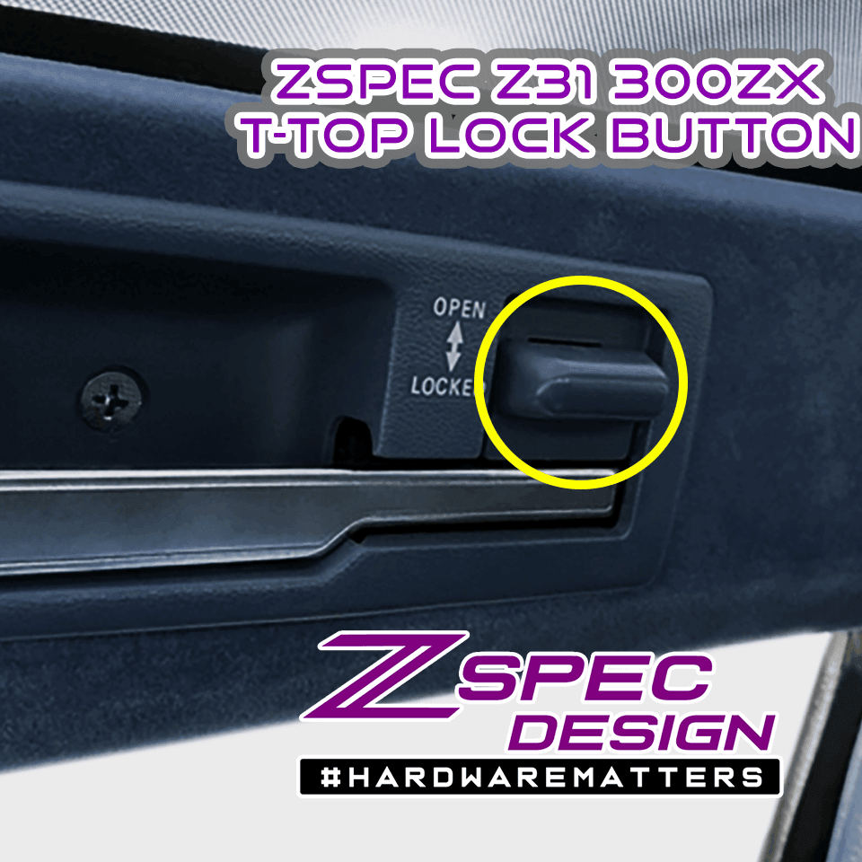 ZSPEC T-Top Lock-Buttons (Pair), Nissan Z31 300zx OE-Matched Colors & Finish - ZSPEC Design LLC - Hardware Fasteners - locking, nisssan, t-top, z31, z31 t-top - zspecdesign.com