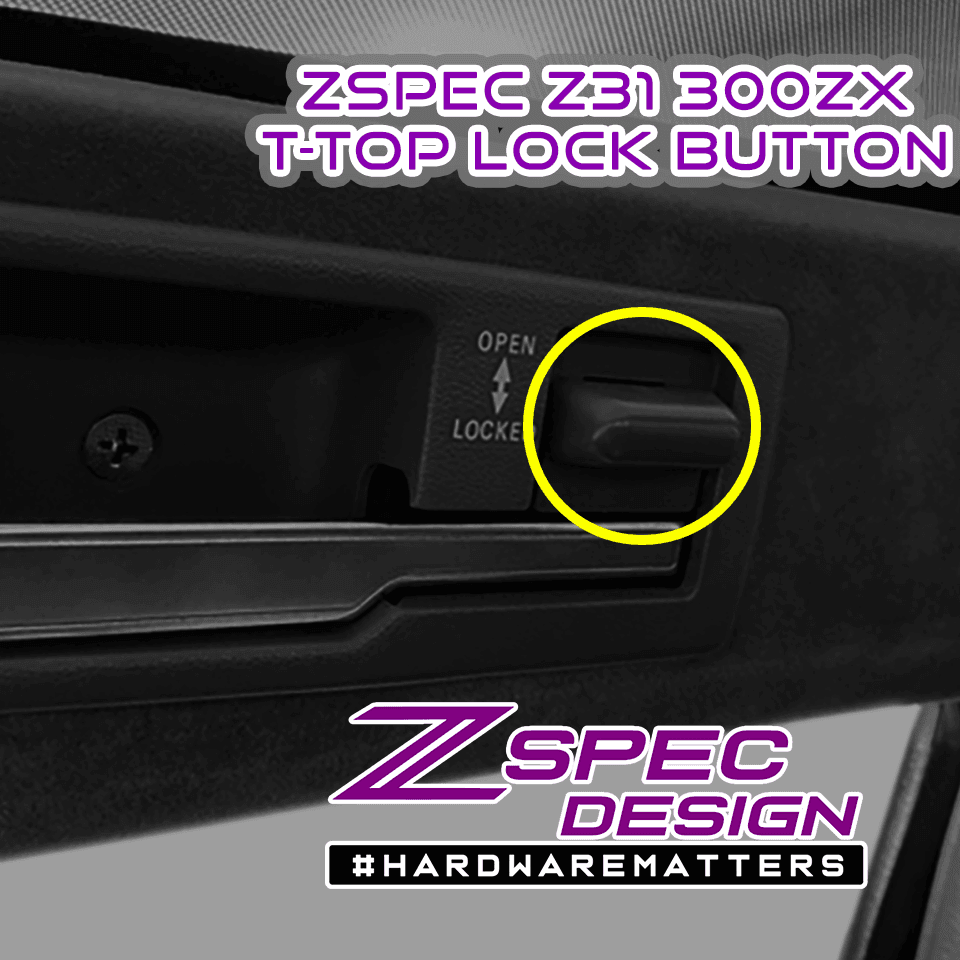 ZSPEC T-Top Lock-Buttons (Pair), Nissan Z31 300zx OE-Matched Colors & Finish - ZSPEC Design LLC - Hardware Fasteners - locking, nisssan, t-top, z31, z31 t-top - zspecdesign.com