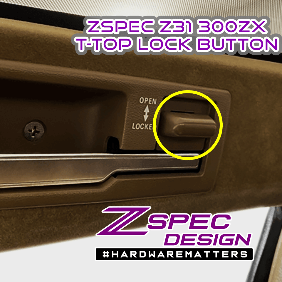 ZSPEC T-Top Lock-Buttons (Pair), Nissan Z31 300zx OE-Matched Colors & Finish - ZSPEC Design LLC - Hardware Fasteners - locking, nisssan, t-top, z31, z31 t-top - zspecdesign.com