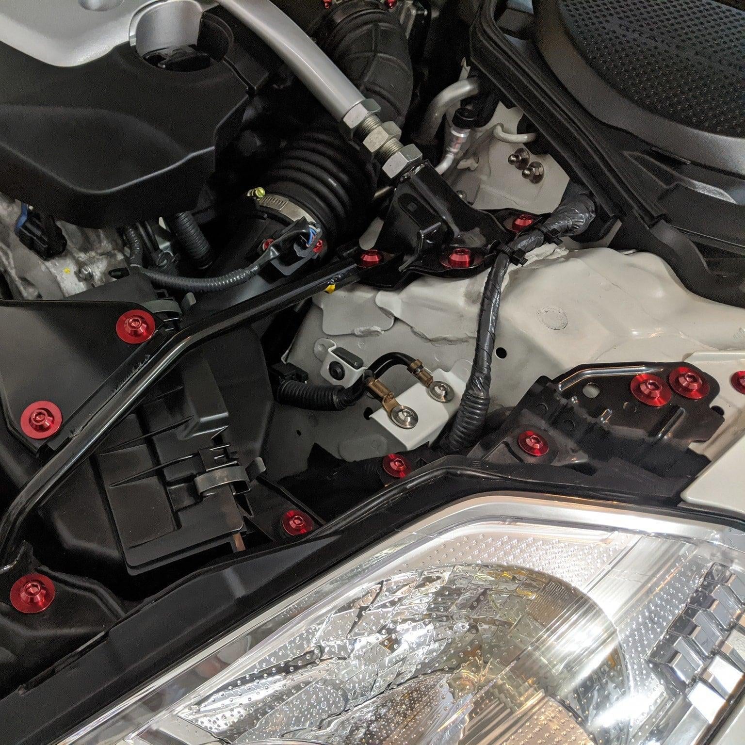 ZSPEC "Stage 2" Dress Up Bolts®/Fastener Kit for '03-'08 Nissan 350z DE & HR, Titanium - ZSPEC Design LLC - Hardware Fasteners - 350z, DE & HR, Fastener Kit, nissan, stage 2, titanium, z33 - zspecdesign.com