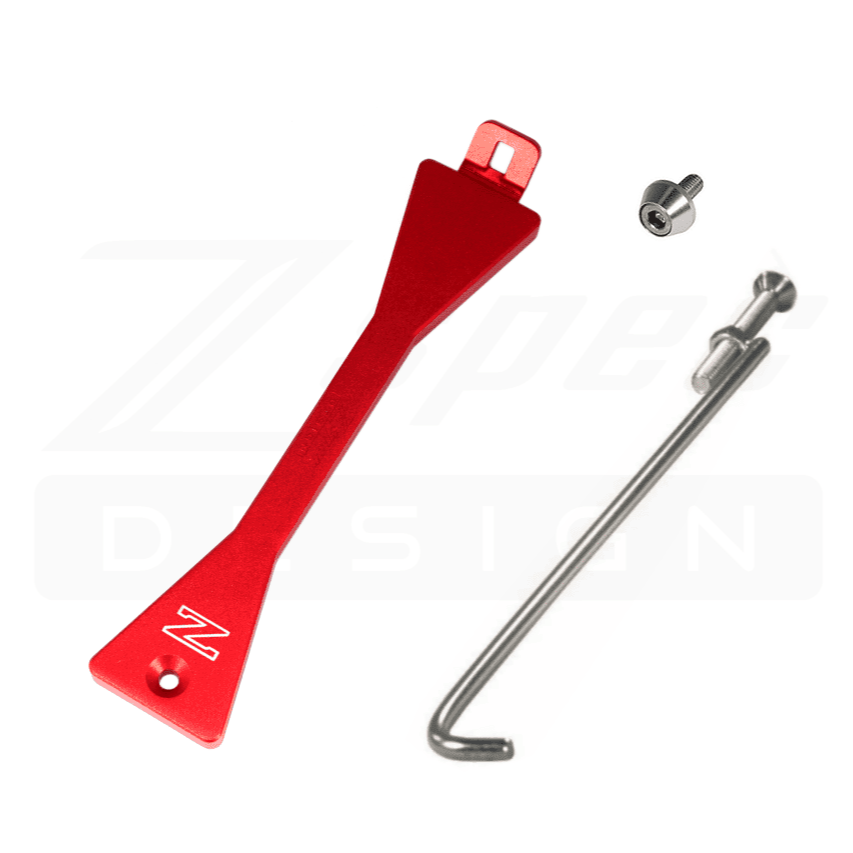 ZSPEC Battery Hold Down/Bracket Kit for Nissan Z31 300zx '84-89, Billet, w/ Stainless Hardware - ZSPEC Design LLC - Hardware Fasteners - 300zx, accessory, battery, battery bracket, bracket, nissan, z31 - zspecdesign.com