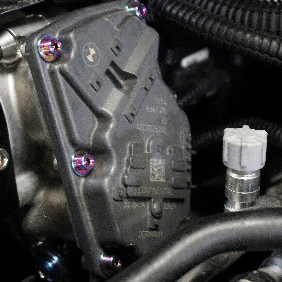 ZSPEC Dress Up Bolts®/Fastener Kit for Toyota Supra MK5 ESC Controller, Titanium - ZSPEC Design LLC - Hardware Fasteners - a90, Fastener Kit, gr, mkv, supra, titanium, toyota - zspecdesign.com