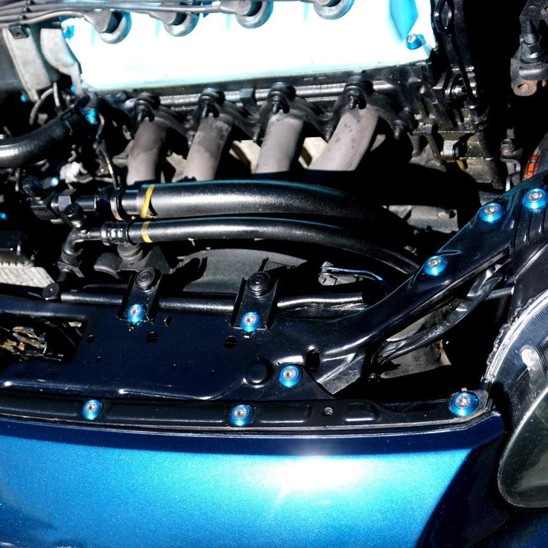 ZSPEC "Stage 3" Dress Up Bolts® Fastener Kit for '97-99 Honda Civic/Del Sol 1.6L D-Series, Stainless & Billet - ZSPEC Design LLC - Hardware Fasteners - civic, d-series, del sol, Fastener Kit, honda, stage 3 - zspecdesign.com