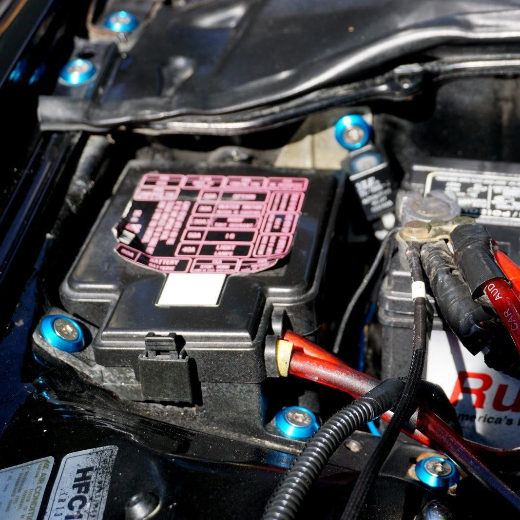 ZSPEC "Stage 3" Dress Up Bolts® Fastener Kit for '97-99 Honda Civic/Del Sol 1.6L D-Series, Stainless & Billet - ZSPEC Design LLC - Hardware Fasteners - civic, d-series, del sol, Fastener Kit, honda, stage 3 - zspecdesign.com