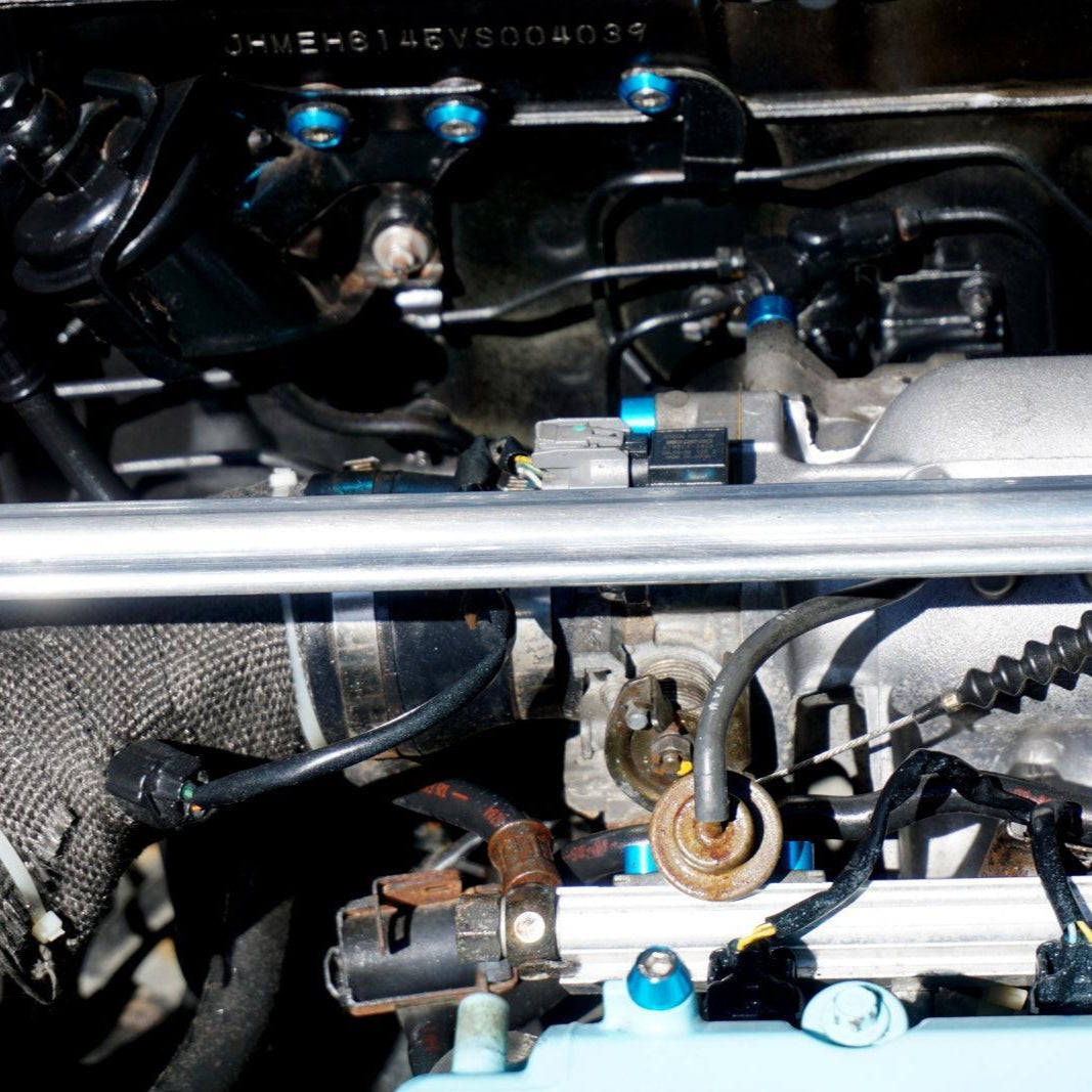 ZSPEC "Stage 3" Dress Up Bolts® Fastener Kit for '97-99 Honda Civic/Del Sol 1.6L D-Series, Stainless & Billet - ZSPEC Design LLC - Hardware Fasteners - civic, d-series, del sol, Fastener Kit, honda, stage 3 - zspecdesign.com