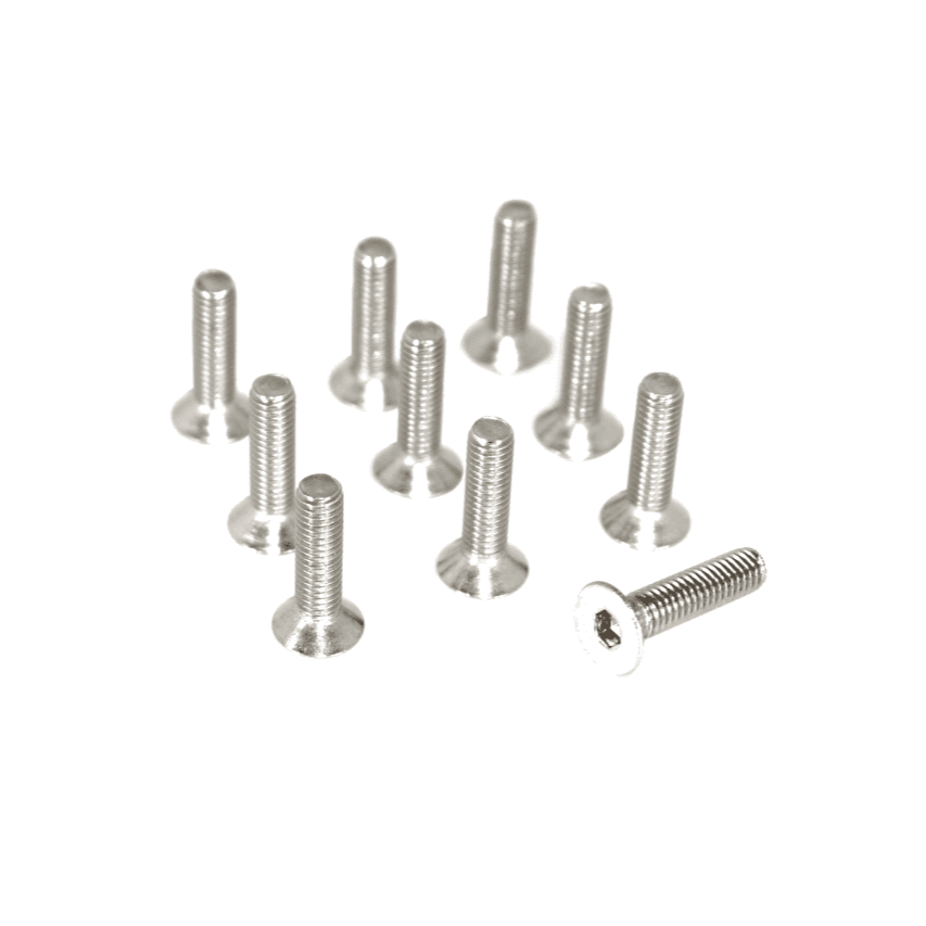 ZSPEC M8-1.25x30mm Flat-Head FHSC Fasteners, Stainless, 10-Pack - ZSPEC Design LLC - Hardware Fasteners - 10-pack, Dress Up Bolt, FHSC, m8, Stainless - zspecdesign.com