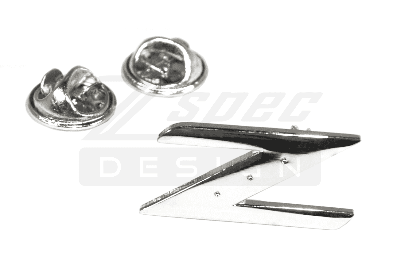 ZSPEC Nissan Z33 350z Z-Style Lapel / Hat Pin, Chrome - ZSPEC Design LLC - Collectibles - 350z, accessory, lifestyle, nissan, nissan pin, pin, z33 - zspecdesign.com