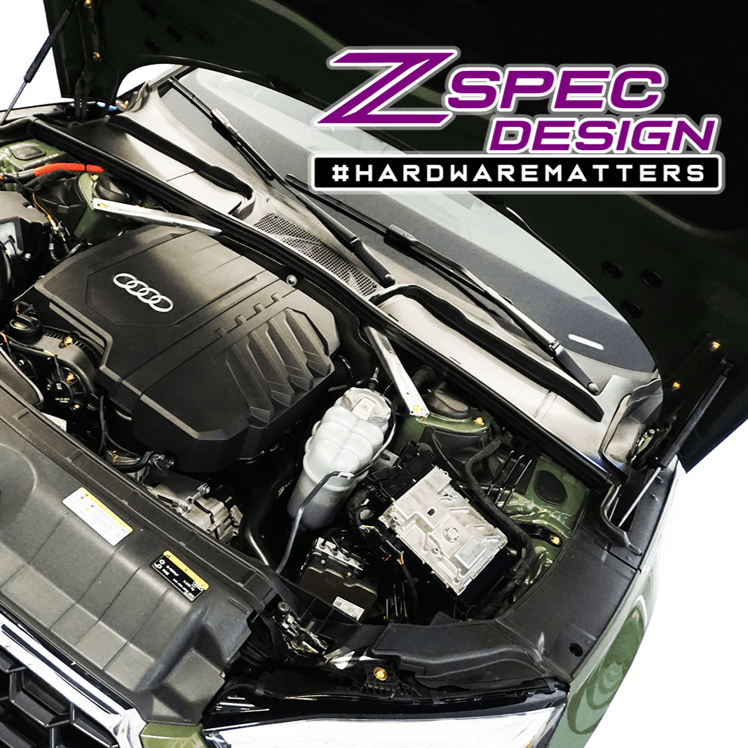 ZSPEC "Stage 1" Dress Up Bolts® Fastener Kit for '18-23+ Audi A5 8W6 2.0L, Titanium - ZSPEC Design LLC - Hardware Fasteners - 8w6, a5, a5 8w6, audi, Fastener Kit, stage 1 - zspecdesign.com