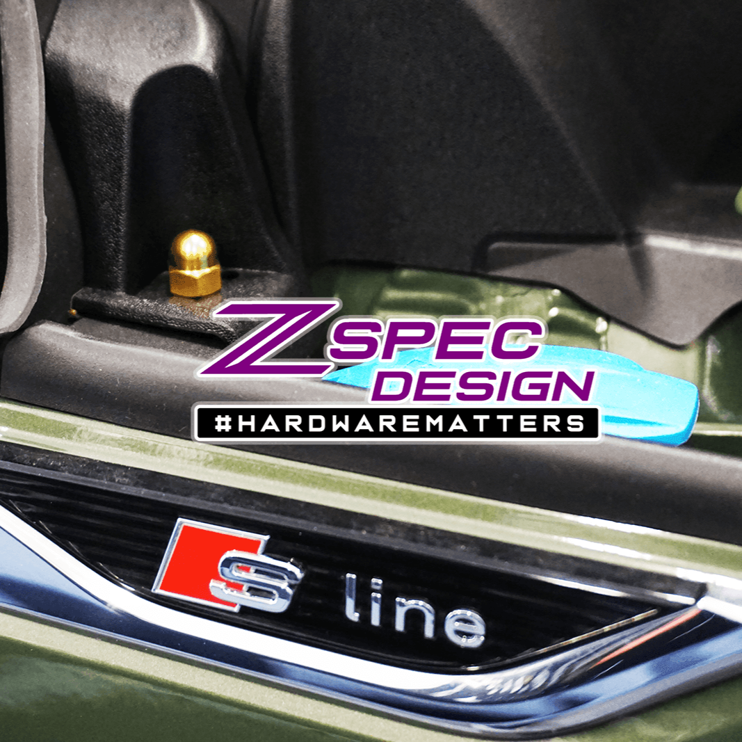 ZSPEC "Stage 1" Dress Up Bolts® Fastener Kit for '18-23+ Audi A5 8W6 2.0L, Titanium - ZSPEC Design LLC - Hardware Fasteners - 8w6, a5, a5 8w6, audi, Fastener Kit, stage 1 - zspecdesign.com