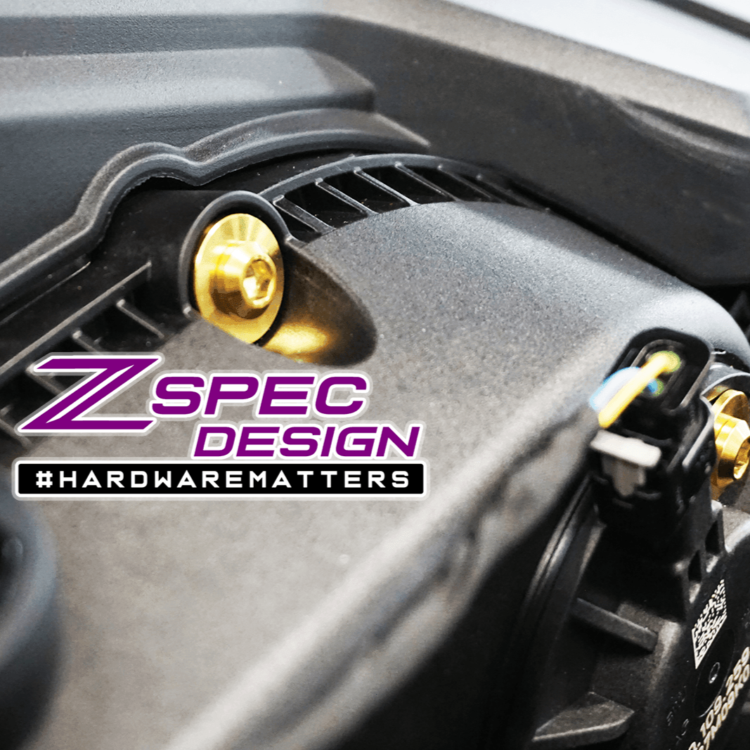 ZSPEC "Stage 1" Dress Up Bolts® Fastener Kit for '18-23+ Audi A5 8W6 2.0L, Titanium - ZSPEC Design LLC - Hardware Fasteners - 8w6, a5, a5 8w6, audi, Fastener Kit, stage 1 - zspecdesign.com