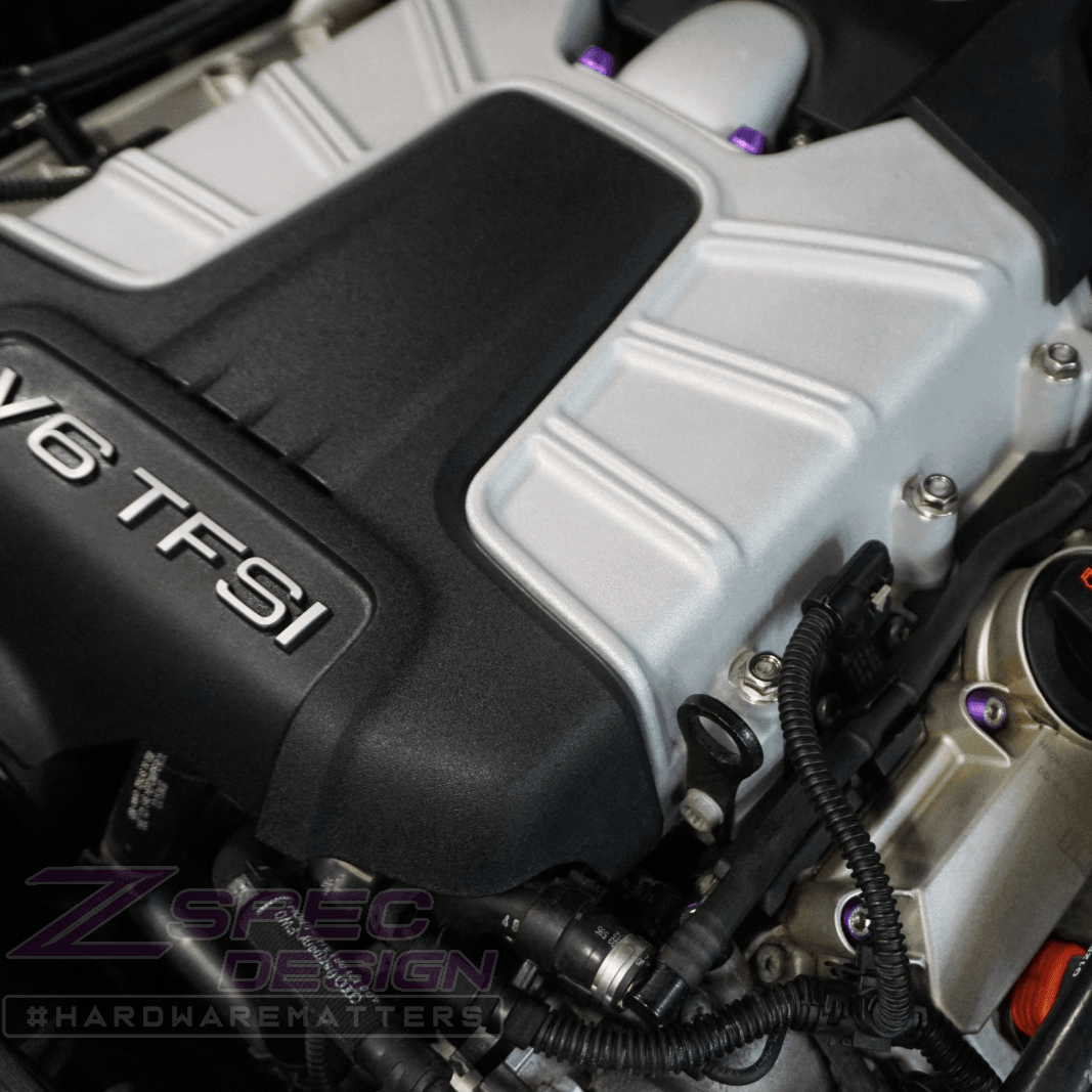 ZSPEC "Stage 1" Dress Up Bolts® Fastener Kit for Audi S5 B8 3.0L, Stainless & Billet - ZSPEC Design LLC - Hardware Fasteners - a5, audi, b8, b8.5, ea837, Fastener Kit, s5, stage 1 - zspecdesign.com