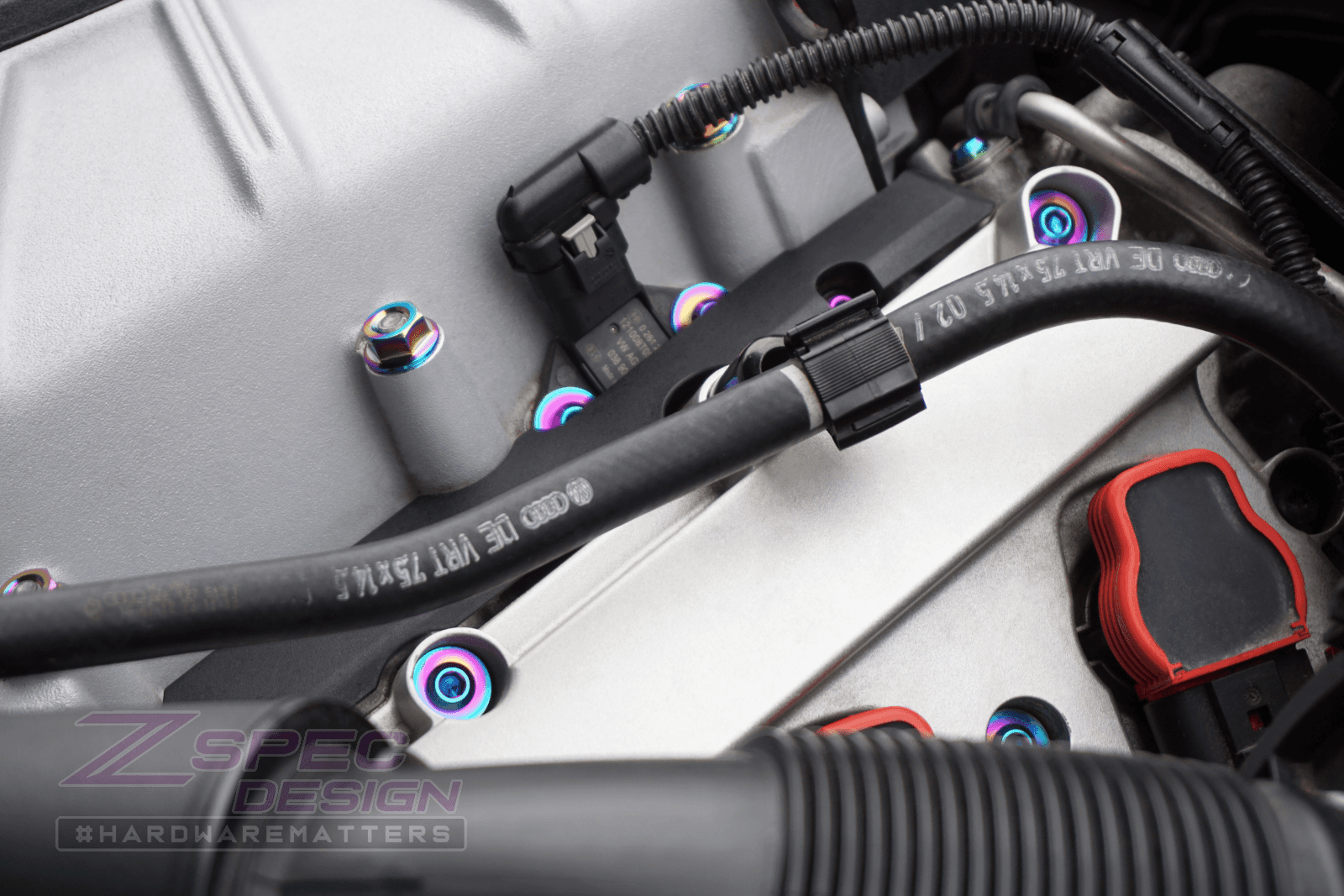 ZSPEC "Stage 2" Dress Up Bolts® Fastener Kit for '12-18 Audi A7 4G8 3.0L, Titanium - ZSPEC Design LLC - Hardware Fasteners - 4g8, a7, a7 4g8, audi, Fastener Kit, stage 2 - zspecdesign.com