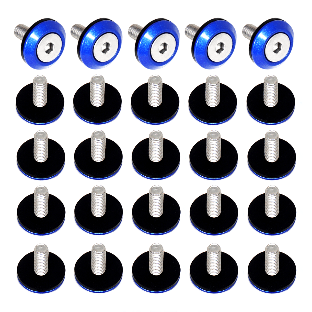 ZSPEC Bulk-Pack, FHSC M6x20mm Stainless & Billet Finish Washers, 25-Pack - ZSPEC Design LLC - Hardware Fasteners - 25-pack, Fastener Kit, fhsc, stainless - zspecdesign.com