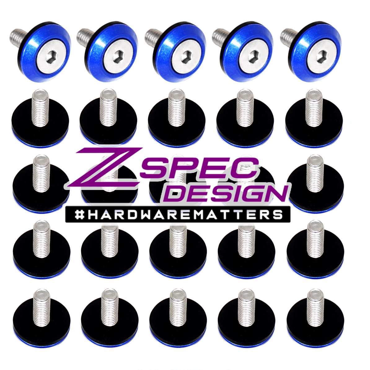 ZSPEC Bulk-Pack, FHSC M6x20mm Stainless & Billet Finish Washers, 25-Pack - ZSPEC Design LLC - Hardware Fasteners - 25-pack, Fastener Kit, fhsc, stainless - zspecdesign.com
