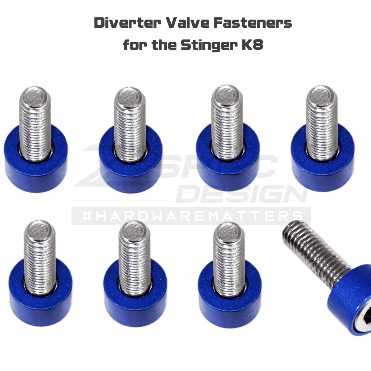 ZSPEC "Stage 3" Dress Up Bolts® Fastener Kit for '18+ Kia Stinger GT K8, Stainless & Billet - ZSPEC Design LLC - Hardware Fasteners - Fastener Kit, kia, stage 3, stinger - zspecdesign.com