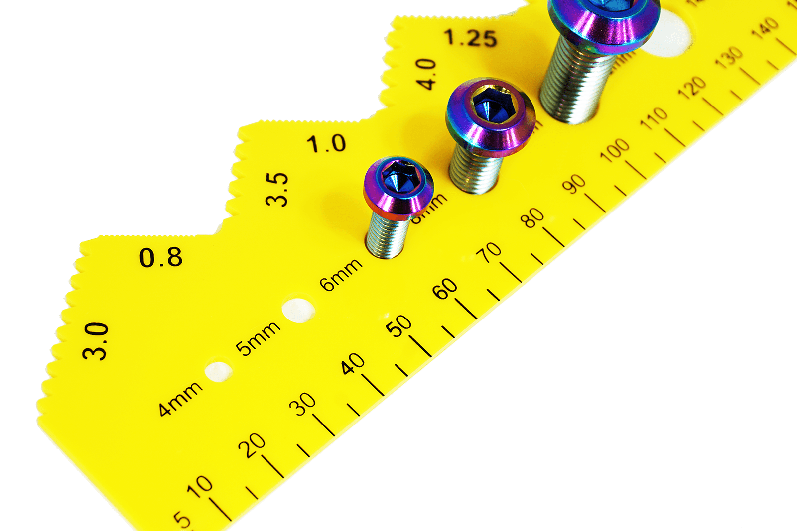 ZSPEC Metric Bolt / Fastener Thread Measuring Gauge, L-Shape - ZSPEC Design LLC - Hardware Fasteners - accessory, keychain, lifestyle - zspecdesign.com