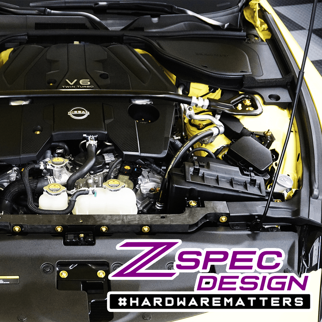 ZSPEC "Stage 2" Dress Up Bolts® Hardware Kit for Nissan Z RZ34, Titanium - ZSPEC Design LLC - Hardware Fasteners - 400z, Fastener Kit, nissan, nissanz, RZ34, stage 2, titanium - zspecdesign.com