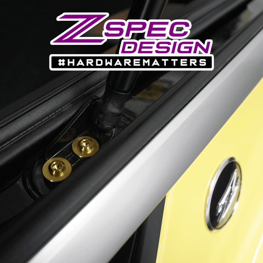 ZSPEC Hatch Struts Fastener Kit for '23+ Nissan Z RZ34, Grade-5 Titanium - ZSPEC Design LLC - Hardware Fasteners - 400z, Fastener Kit, nissan, nissanz, RZ34, titanium, z34 s2, z34s2 - zspecdesign.com