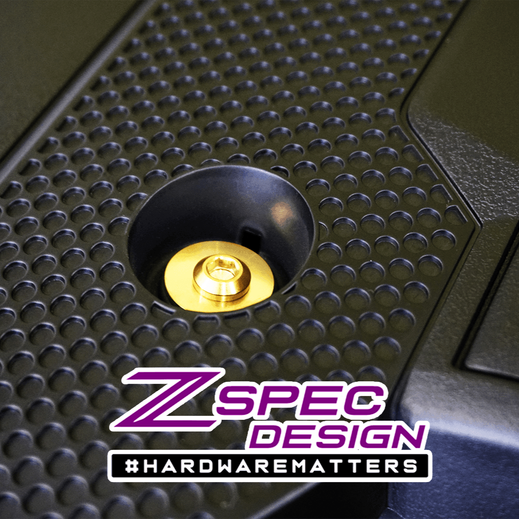 ZSPEC "Stage 2" Dress Up Bolts® Hardware Kit for Nissan Z RZ34, Titanium - ZSPEC Design LLC - Hardware Fasteners - 400z, Fastener Kit, nissan, nissanz, RZ34, stage 2, titanium - zspecdesign.com