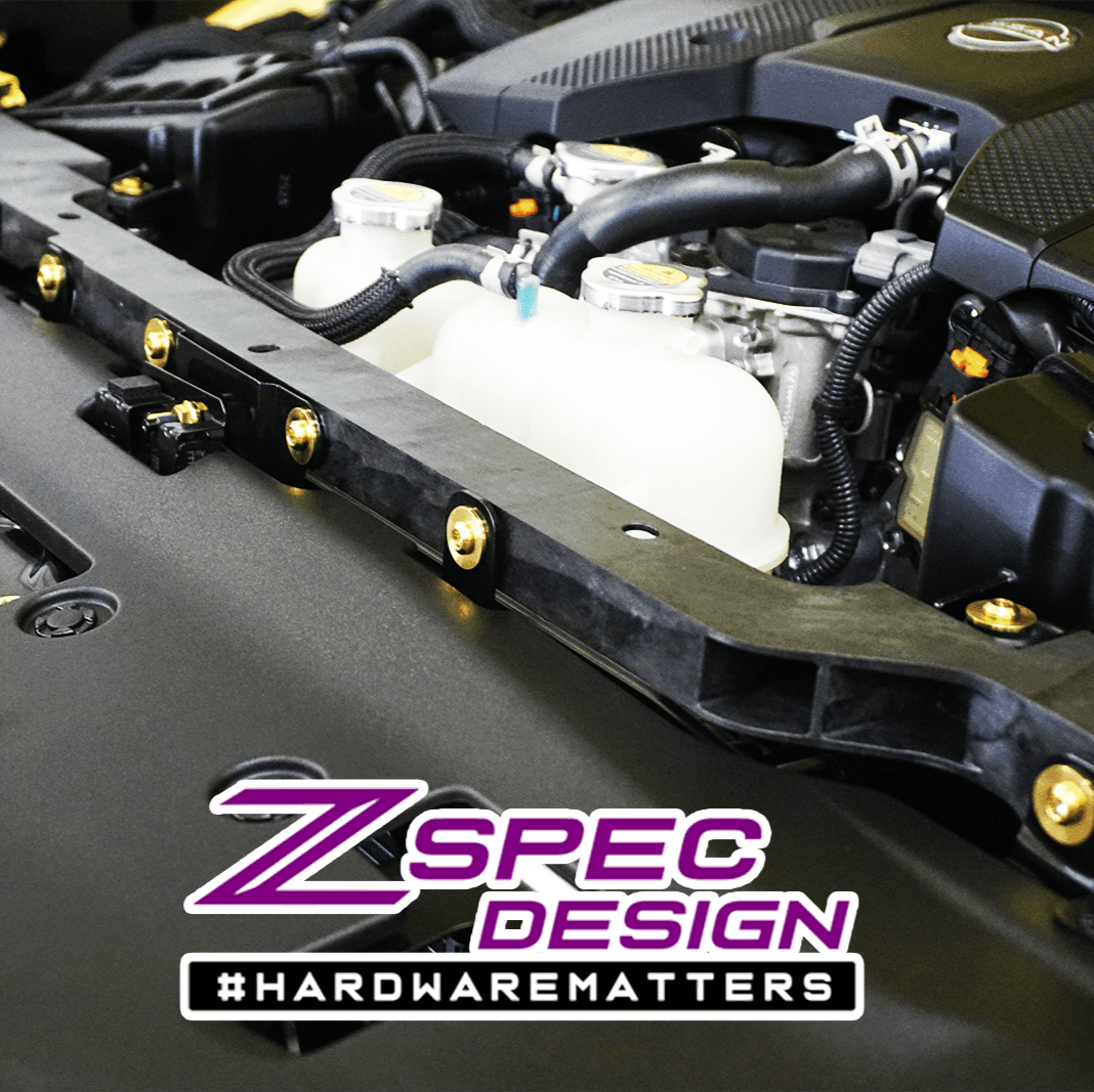 ZSPEC "Stage 2" Dress Up Bolts® Hardware Kit for Nissan Z RZ34, Titanium - ZSPEC Design LLC - Hardware Fasteners - 400z, Fastener Kit, nissan, nissanz, RZ34, stage 2, titanium - zspecdesign.com