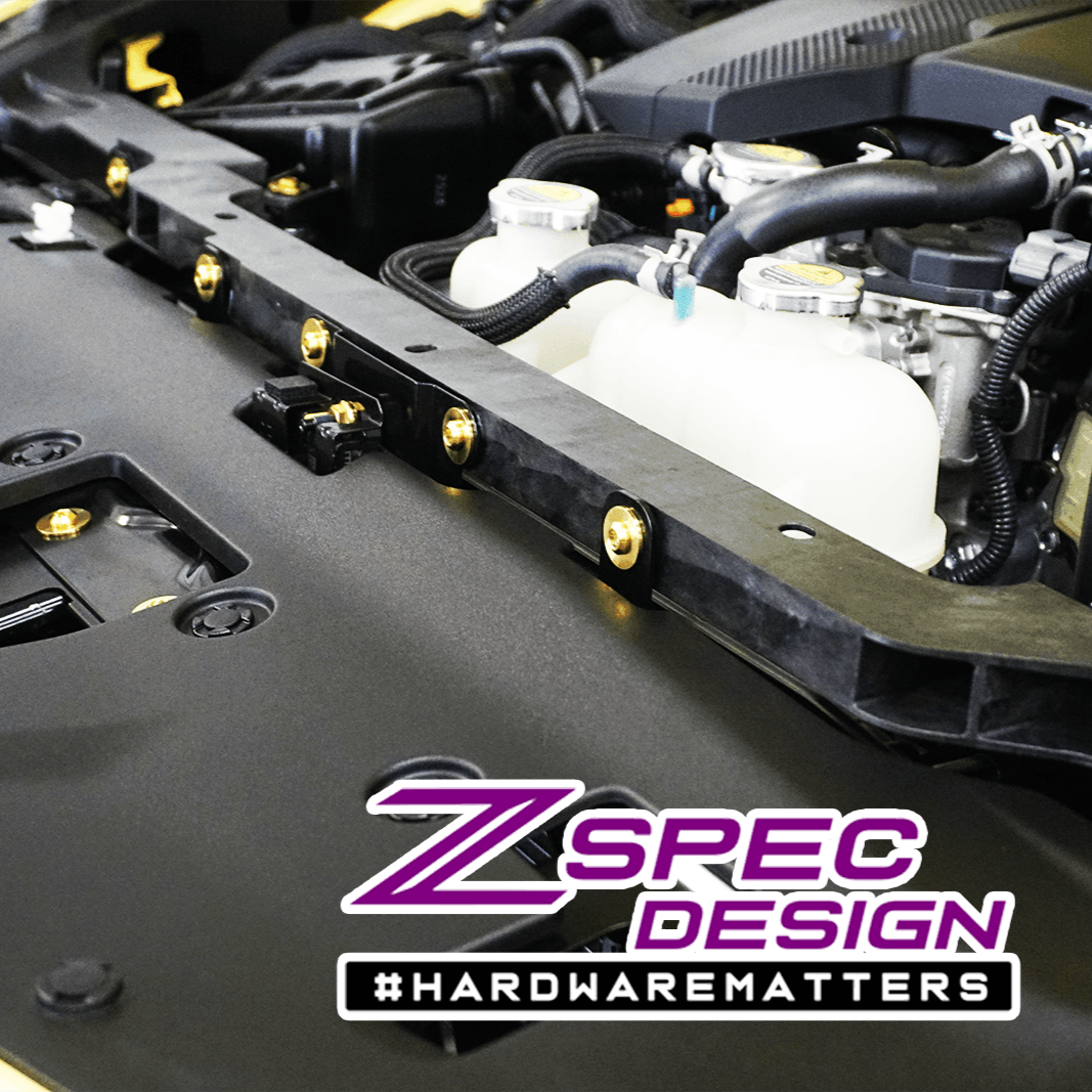 ZSPEC "Stage 1" Dress Up Bolts® Hardware Kit for Nissan Z RZ34, Titanium - ZSPEC Design LLC - Hardware Fasteners - 400z, Fastener Kit, nissan, nissan z, RZ34, stage 1, titanium - zspecdesign.com