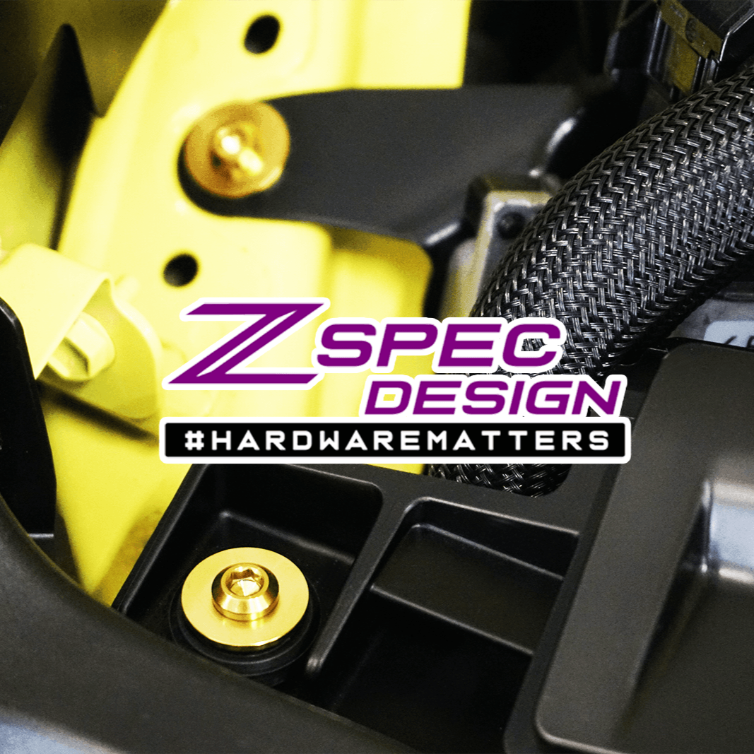 ZSPEC "Stage 1" Dress Up Bolts® Hardware Kit for Nissan Z RZ34, Titanium - ZSPEC Design LLC - Hardware Fasteners - 400z, Fastener Kit, nissan, nissan z, RZ34, stage 1, titanium - zspecdesign.com