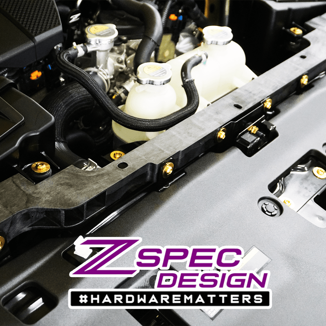ZSPEC "Stage 2" Dress Up Bolts® Hardware Kit for Nissan Z RZ34, Titanium - ZSPEC Design LLC - Hardware Fasteners - 400z, Fastener Kit, nissan, nissanz, RZ34, stage 2, titanium - zspecdesign.com