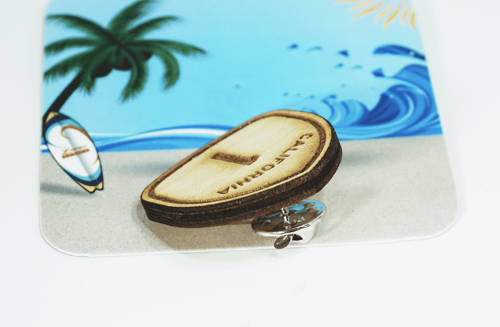 ZSPEC Pacific Coast Highway (PCH) Route 1 Wooden Lapel/Hat Pin - ZSPEC Design LLC - Hardware Fasteners - accessory, bob sharp, bsr, lapel, lifestyle, nissan, pin, road sign, Z - zspecdesign.com