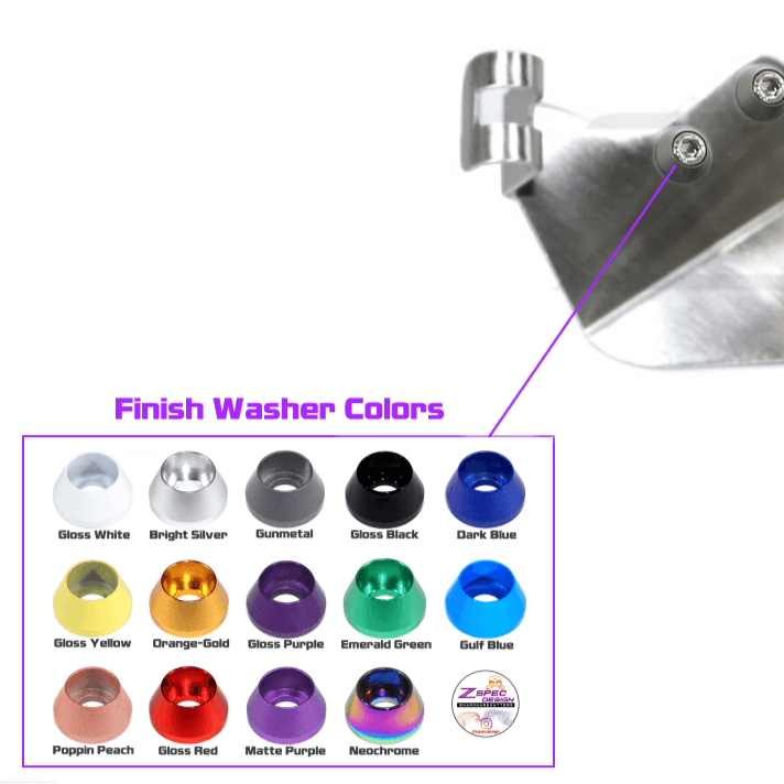 ZSPEC LHD Fuel Filter Bracket for '90-96 Nissan Z32 300zx, Polished - ZSPEC Design LLC - Hardware Fasteners - 300zx, Fastener Kit, fuel, nissan, SU304, z32 - zspecdesign.com