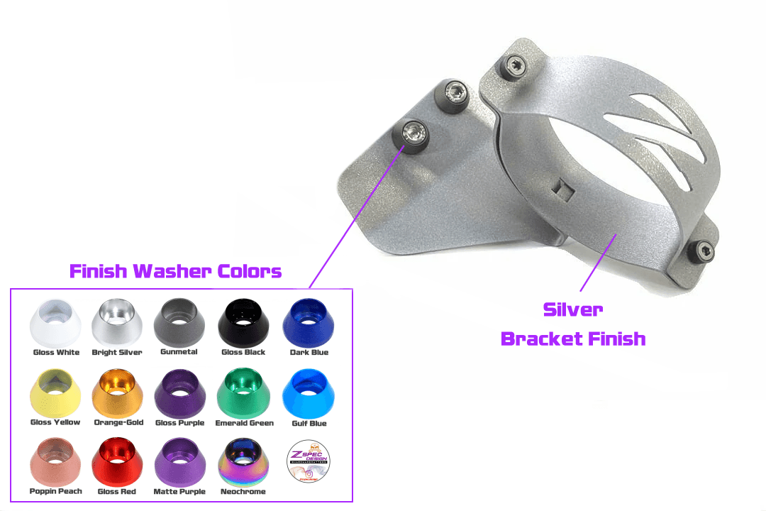 ZSPEC RHD Fuel Filter Bracket for Nissan Z32 300zx '90-96, Silver - ZSPEC Design LLC - Hardware Fasteners - 300zx, Fastener Kit, fuel, nissan, SU304, z32 - zspecdesign.com