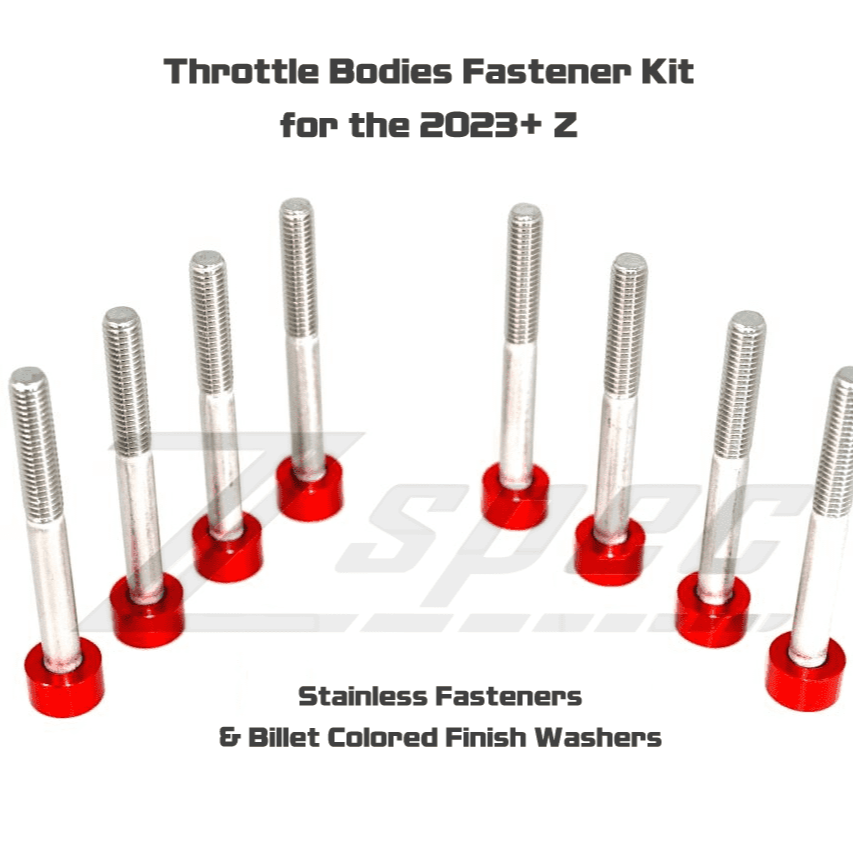 ZSPEC Throttle Bodies Fastener Kit for '23+ Nissan Z RZ34, Stainless & Billet - ZSPEC Design LLC - Hardware Fasteners - 400z, Fastener Kit, nissan, nissanz, RZ34, titanium, z34 s2, z34s2 - zspecdesign.com