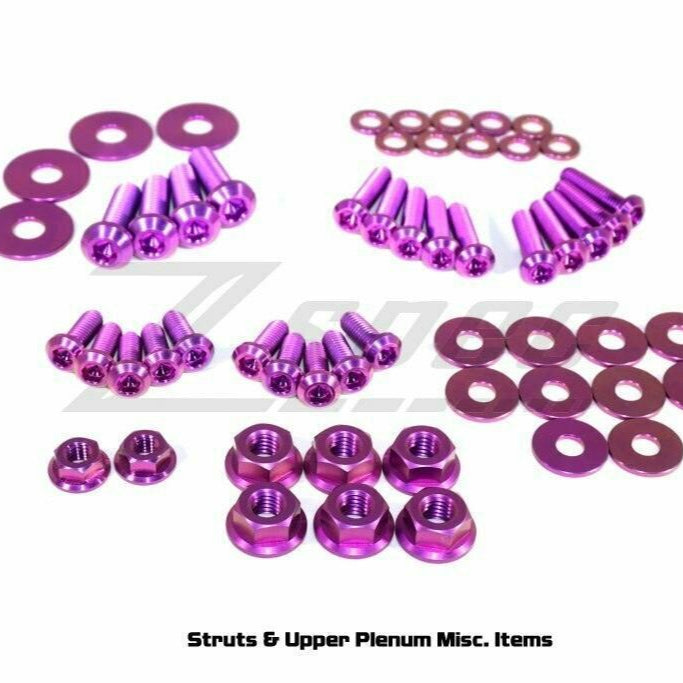 ZSPEC "Stage 2" Dress Up Bolts®/Fastener Kit for '03-'08 Nissan 350z DE & HR, Titanium - ZSPEC Design LLC - Hardware Fasteners - 350z, DE & HR, Fastener Kit, nissan, stage 2, titanium, z33 - zspecdesign.com