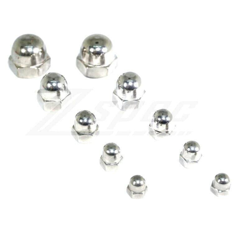 ZSPEC M10-1.5 Acorn Nuts, SUS304 Stainless Steel, 10-Pack - ZSPEC Design LLC - Hardware Fasteners - 10-pack, acorn, m10, nut, Stainless - zspecdesign.com