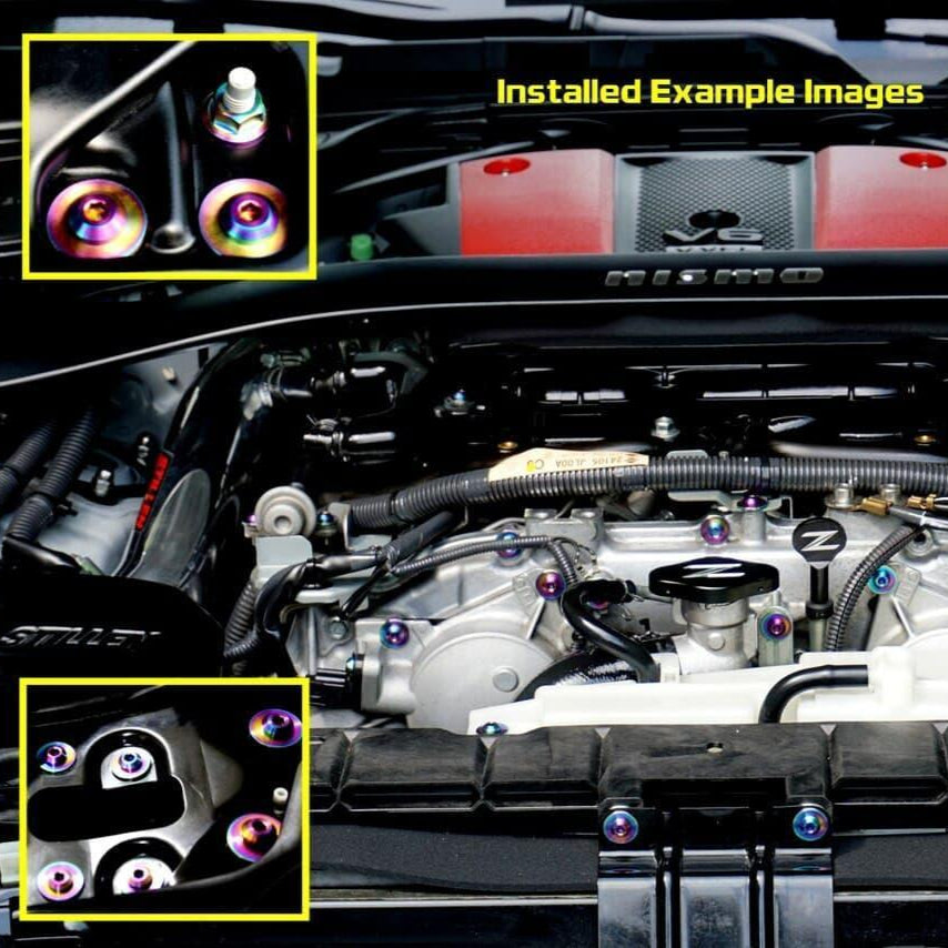 ZSPEC M8-1.25x35mm Dress Up Bolt® Fastener, Angled Head, Titanium Grade-5, Per Each - ZSPEC Design LLC - Hardware Fasteners - angled head, Dress Up Bolt, m8, per each, titanium - zspecdesign.com