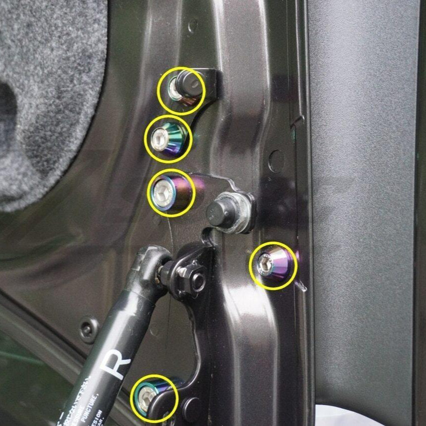 ZSPEC Trunk-Area Fastener Kit for '07-13 Mitsubishi Lancer EVO 10, Stainless & Billet - ZSPEC Design LLC - Hardware Fasteners - EVO 10, Fastener Kit, lancer, mistubishi, Washer Color - zspecdesign.com